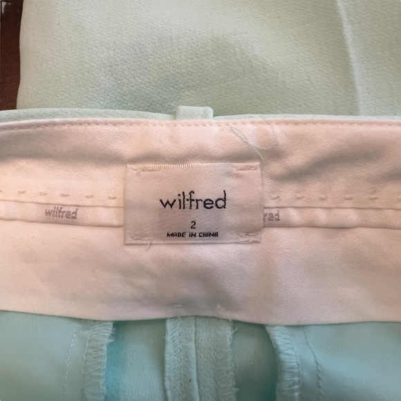 Wilfred x Aritzia - Effortless High Waisted Wide Leg Trousers Pants Sz 2 - Picture 9 of 11